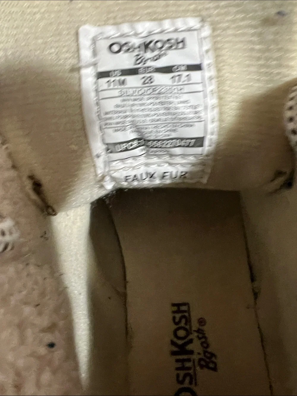 OshKosh B'gosh Brown Lace-Up Faux-Fur Lined Kids Boots